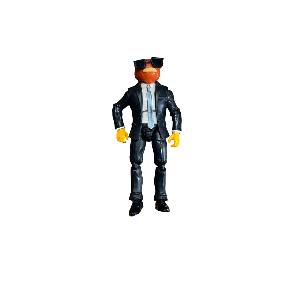 Fortnite Contract Giller Fishstick Action Figure Black Suit‎ Secret Agent Orange